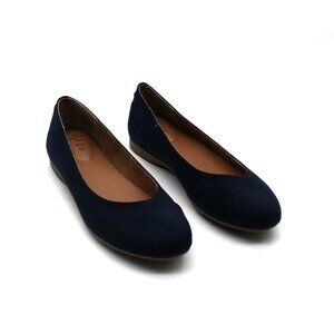 STYLE & COMPANY Womens Navy Padded Lydiaa Round Toe Slip on Ballet Flats